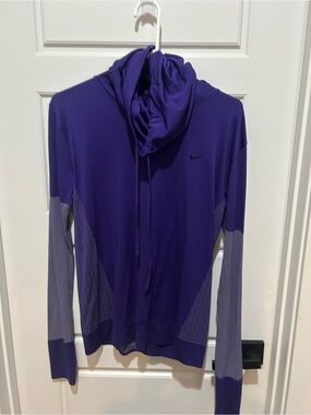Nike Women's Purple Hooded Performance Sweatshirt